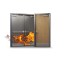 Commercial residential White fireproof 1 hour Fire Rated Emergency Exit Doors for sale